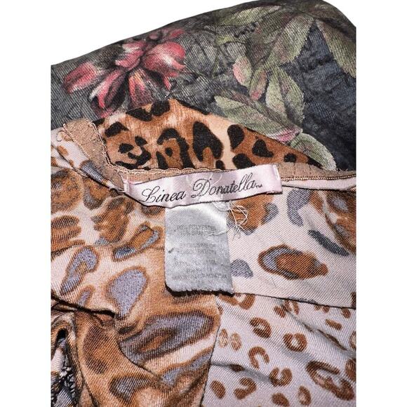 Linea Donatella Women’s Baby Doll Night Gown Small Animal Print Sexy Romantic - Picture 7 of 8